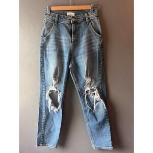 Cello Straight Legged Distressed Jeans 3